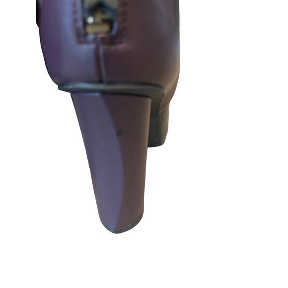 Cabi Women’s Leather Booties Black/Maroon Two Tone Size 6.5 - Picture 9 of 10